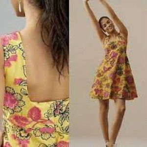 NWT Anthropologie Eliska Embroidered Dress